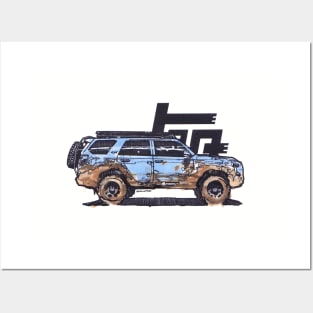 5th Gen 4Runner TRD - Blue Posters and Art